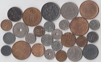 Norvégia 27db klf pénzérme T:2,2- Norway 27pcs of different coins C:XF,VF