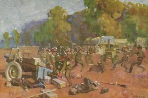 Military WWII Mihály Sasvári and the Soviets, battle s: Juszkó (small tear)