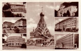 10 db régi, történelmi magyar képeslap: Szabadka (2), Ungvár, Szatmárnémeti, Szeged, Balassagyarmat, Budapest, Zalaegerszeg, Nyíregyháza, Lillafüred