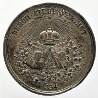 Ausztria 1854. "Ferenc József császár és Erzsébet bajor hercegnő házasságkötésének emlékére ón ...