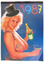 1987 Erotikus falinaptár, 45×33 cm