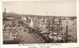 Thessaloniki, Salonique; quay, ships (cut)