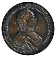 DN. "Mária Terézia / Bányászat" fém emlékérem újverete. Szign.: M. Donner F. (45mm) T:2