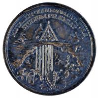 DN. "Mária Terézia / Bányászat" fém emlékérem újverete. Szign.: M. Donner F. (45mm) T:2