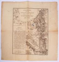 cca 1800. Mohácsi csata térképe. Német nyelvű leírással. Rajzolta: T. Stutz. Kis szakadással.36x34 cm.