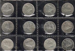 Kanada 1939-1968. VI.György + II.Erzsébet 10cent Ag (12x) 10 klf db T:1,2,3