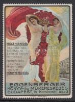 1910 Eggenberger könyv-és műkereskedés reklámbélyeg