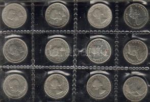 Kanada 1939-1968. VI.György + II.Erzsébet 10cent Ag (12x) 10 klf db T:1,2,3