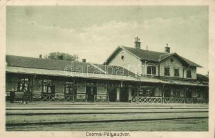 Csorna vasútállomás (ragasztónyom / gluemark) (Rb)