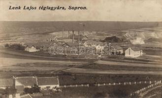 Sopron Lenk Lajos téglagyára (ragasztónyom / gluemark) (fl)