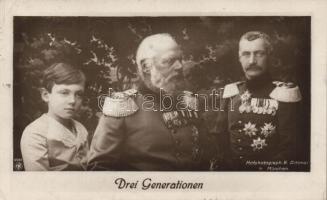 Ludwig III; Rupprecht, Crown Prince of Bavariaand his son (EK)