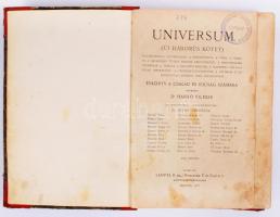 Universum: Évkönyv a család és az ifjúság számára. Szerk. Dr. Hankó Vilmos. Bp. 1918. Lampel. Újrakötött, sok képpel. Kopottas.