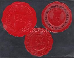 2 klf Pázmány Péter 300 éves Jubileuma + 1 MEC árarcos estély, pecsétbélyeg