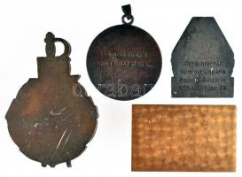 4db különféle vívással kapcsolatos érem és plakett T:2