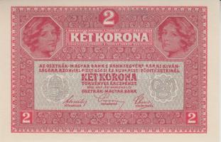 1917. 2K "Deutschösterreich" vízszintes felülbélyegzéssel T:I