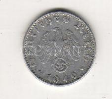 D.3.Reich 1940B 50Pf Alu h.k-tel T:3