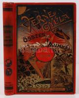 Verne Gyula: Utazás a hold körül. Bp. 1906. Franklin, negyedik kiadás. Eredeti, aranyozott, festett vászon sorozatkötésben, jó állapotú. (Verne Gyula Összes Munkái)