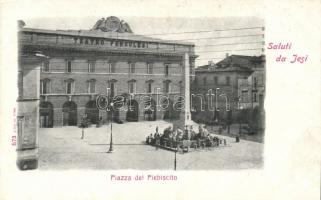 Iesi, Piazza del Plebiscito / square, Teatro Pergolesi (EK)