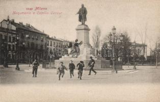 Milano, monument of Camillo Benso di Cavour