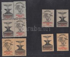 1935 Budapesti Nemzetközi Vásár 10 klf levélzáró