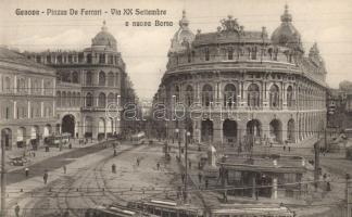 Genova, Piazza de Ferrari, Palazzo della Borsa, Via XX Settembre / square, palace, street