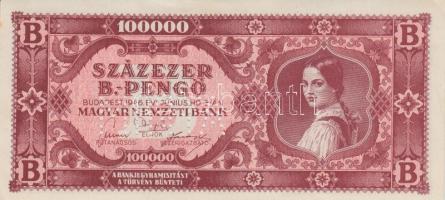 1946. 100.000BP hamis "MINTA" perforációval T:I-