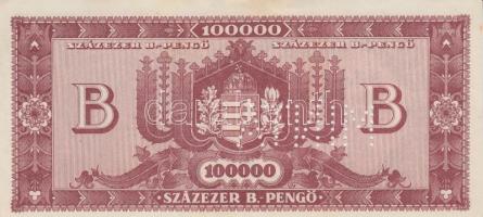 1946. 100.000BP hamis "MINTA" perforációval T:I-