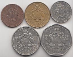 Barbados 1988-1992. 1c-5D (5x) T:2,2-
Barbados 1988-1992. 1 Cent - 5 Dollars (5x) C:XF,VF