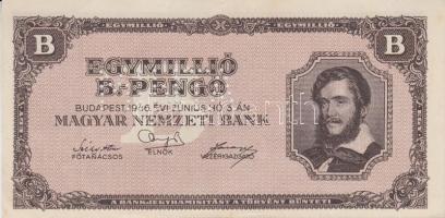 1946. 1.000.000BP hamis "MINTA" perforációval T:I