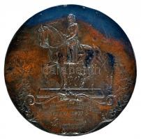 Osztrák-Magyar Monarchia 1898. "Albrecht Főherceg Tábornagy emlékmű" Br emlékérem (70mm) E...
