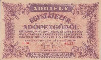 1946. 10.000AP - 1.000.000AP 9db klf bankjegy T:vegyes