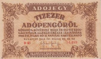 1946. 10.000AP - 1.000.000AP 9db klf bankjegy T:vegyes