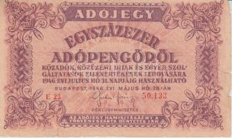 1946. 10.000AP - 500.000AP 7db klf bankjegy T:vegyes