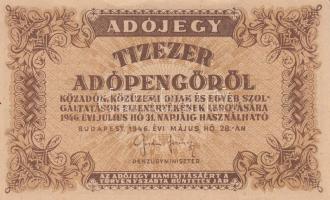 1946. 10.000AP - 500.000AP 7db klf bankjegy T:vegyes