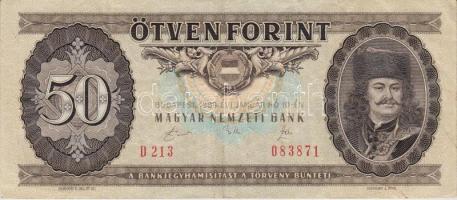 1969-1989. 50Ft (6x) mind klf évszámmal T:II,II-,III