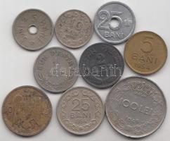 Románia 1905-1956. 9db klf fémpénz T:vegyes Romania 1905-1956. 9pcs of diff coins C:mixed
