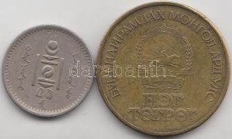 Mongólia 1937. 10M Cu-Ni + 1971. Tugrik Al-Br T:2-
Mongolia 1937. 10 Mongo Cu-Ni + 1971. Tugrik Al-B...