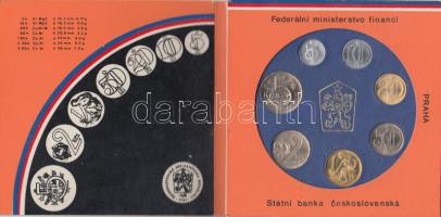 Csehszlovákia 1989. 5h-5K 7klf db, szettben T:1 Czechoslovakia 1989. 5 haleru - 5 Korun, 7 different in set C:UNC