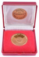 Svájc 1974. "100 éves az UPU - konferencia Lausanne" Au sorszámozott emlékérem (26.04g/0.9...