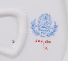 Herendi Viktória mintás füles tál, kézzel festett, jelzett, hibátlan, h:24 cm /
Herend porcelain han...