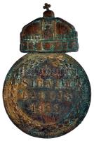 1922. "Magyar Koronás Bronzérem" mellszalag nélkül, korona horpadt T:2- patina
1922. &quot...