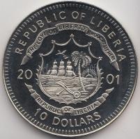 Libéria 2001. 10$ "Szabadság pillanatai-A tudomány szabadsága 16-17. század." multicolor T:PP Liberia 2001. 10 Dollars "Moments of Freedom-Freedom of science 16-17th century" multicolor C:PP