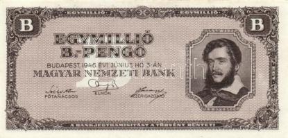 1946. 1.000.000BP (5x) T:I-,II (hajtatlanok)