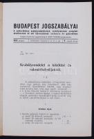 1918 Budapest jogszabályai. A kikötési és rakodóhelydíjakról. Kiadja: Dr. Bódy Tivadar polgármester