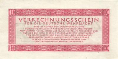 Német 3.Birodalom/Deutsche Wehrmacht (Német Véderő) 1944. 1M (2x) + 10M (2x) T:I-,II (hajtatlanok)
G...