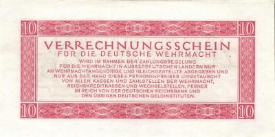 Német 3.Birodalom/Deutsche Wehrmacht (Német Véderő) 1944. 1M (3x) + 10M (3x) T:I-,II (hajtatlanok)
G...