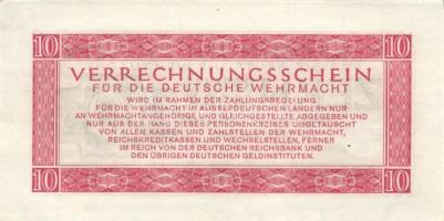 Német 3.Birodalom/Deutsche Wehrmacht (Német Véderő) 1944. 1M (3x) + 10M (3x) T:I-,II (hajtatlanok)
G...