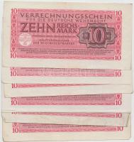 Német 3.Birodalom/Deutsche Wehrmacht (Német Véderő) 1944. 10M (6x) T:II-,III German Third Reich/Deutsche Wehrmacht 1944. 10 Mark (6x) C:VF,F