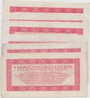 Német 3.Birodalom/Deutsche Wehrmacht (Német Véderő) 1944. 10M (6x) T:II-,III
German Third Reich/Deut...