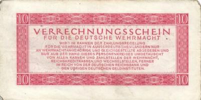 Német 3.Birodalom/Deutsche Wehrmacht (Német Véderő) 1944. 10M (6x) T:II-,III
German Third Reich/Deut...